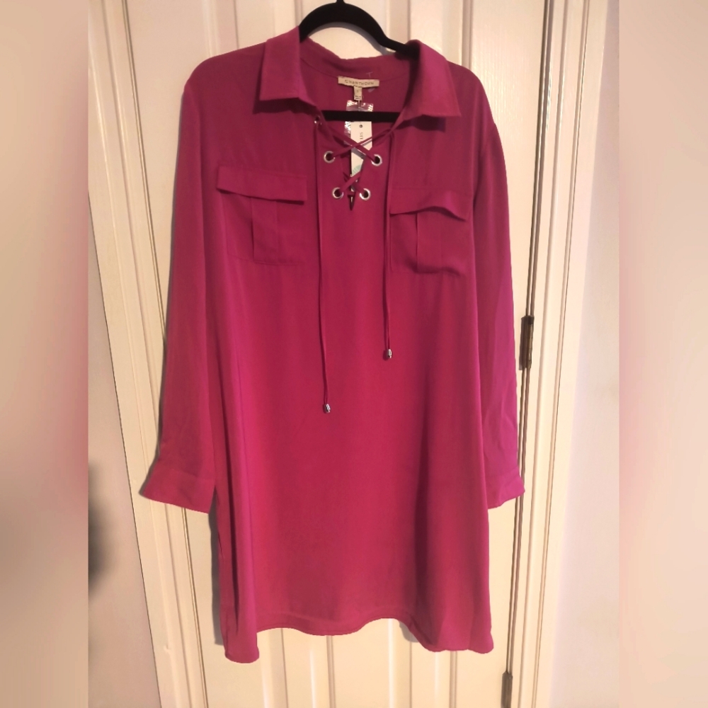 NWT Blouse dress XL Fuchsia
